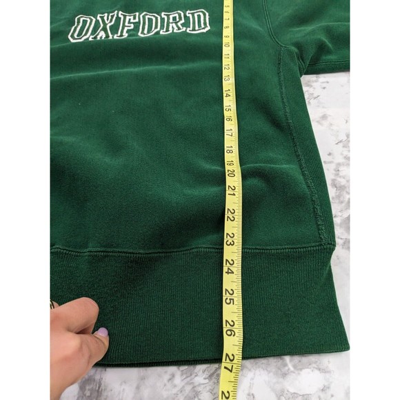 Vintage Oxford University Size Large L Sweatshirt Green Screen Stars - Picture 8 of 11